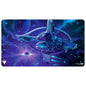 A blue and purple space-themed playmat featuring the Infinite Guideline Station from Magic: The Gathering. Brand: MTG PRO Shop, Item: Edge of Eternities Playmat.