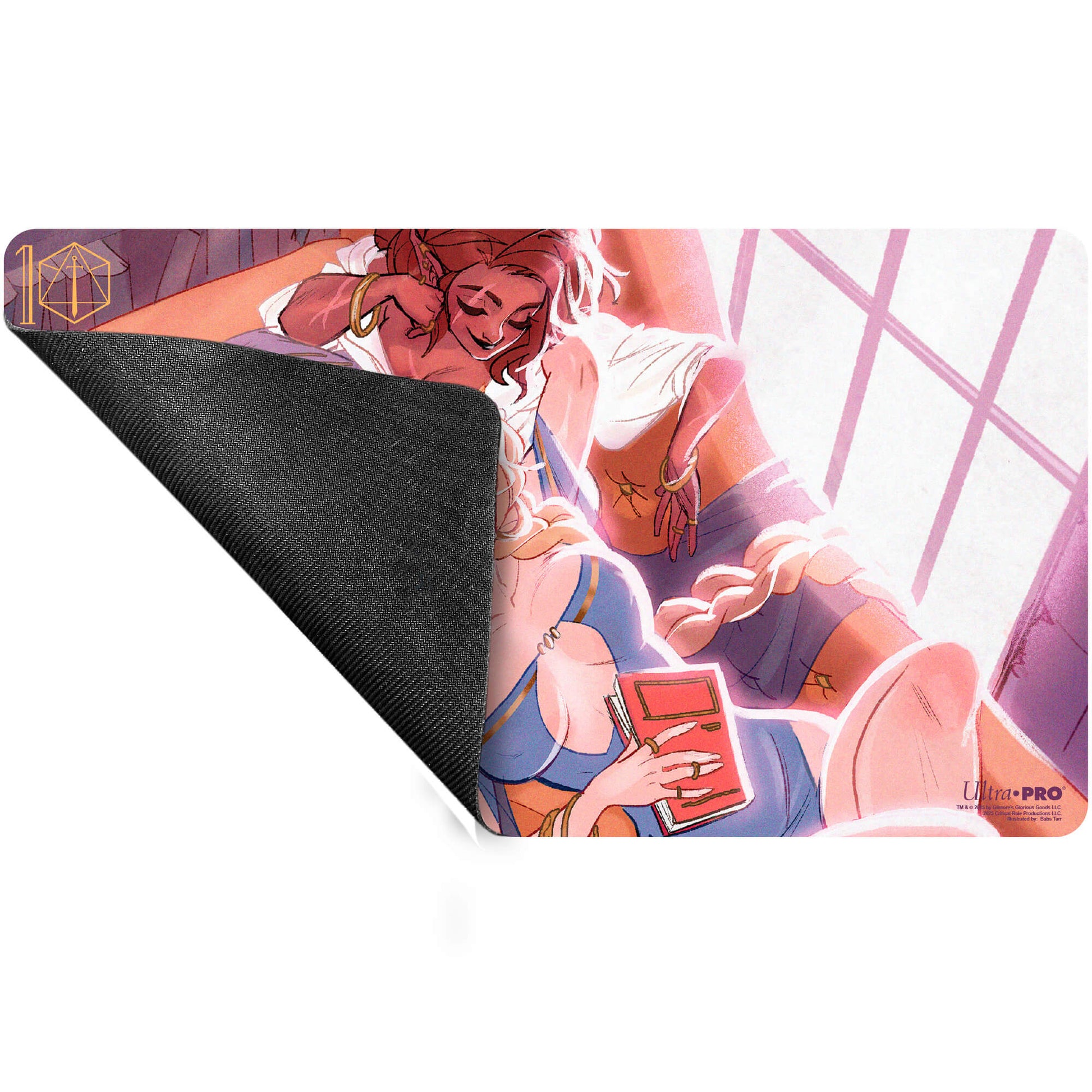 A Critical Role Pinups Kima and Allura Playmat by Ultra Pro.