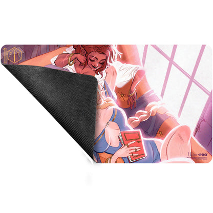 A Critical Role Pinups Kima and Allura Playmat by Ultra Pro.