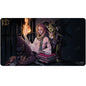 A black playmat featuring artwork of Critical Role characters Caleb Widogast and Nott the Brave by Ultra PRO.