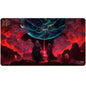 A rectangular playmat featuring artwork from Critical Role's Bloody Bridge, with two figures walking through ruins under a swirling, cosmic sky. Brand: Ultra PRO, Item: Critical Role Baddies - The Bloody Bridge Stitched Playmat for Tabletop Gaming