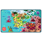A colorful fantasy map playmat for Dungeons & Dragons Extra Life 2025. Brand: Ultra PRO, Item: Extra Life 2025 Playmat for Dungeons & Dragons.
