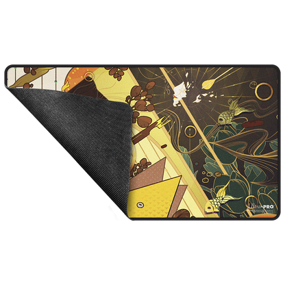 A black-stitched playmat featuring artwork from Critical Role's The Mighty Nein Veth Brenatto. Brand: Ultra-Pro.