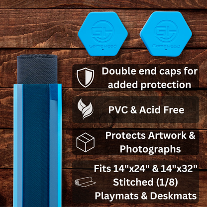 Green Playmat Hex Tube - GameHead