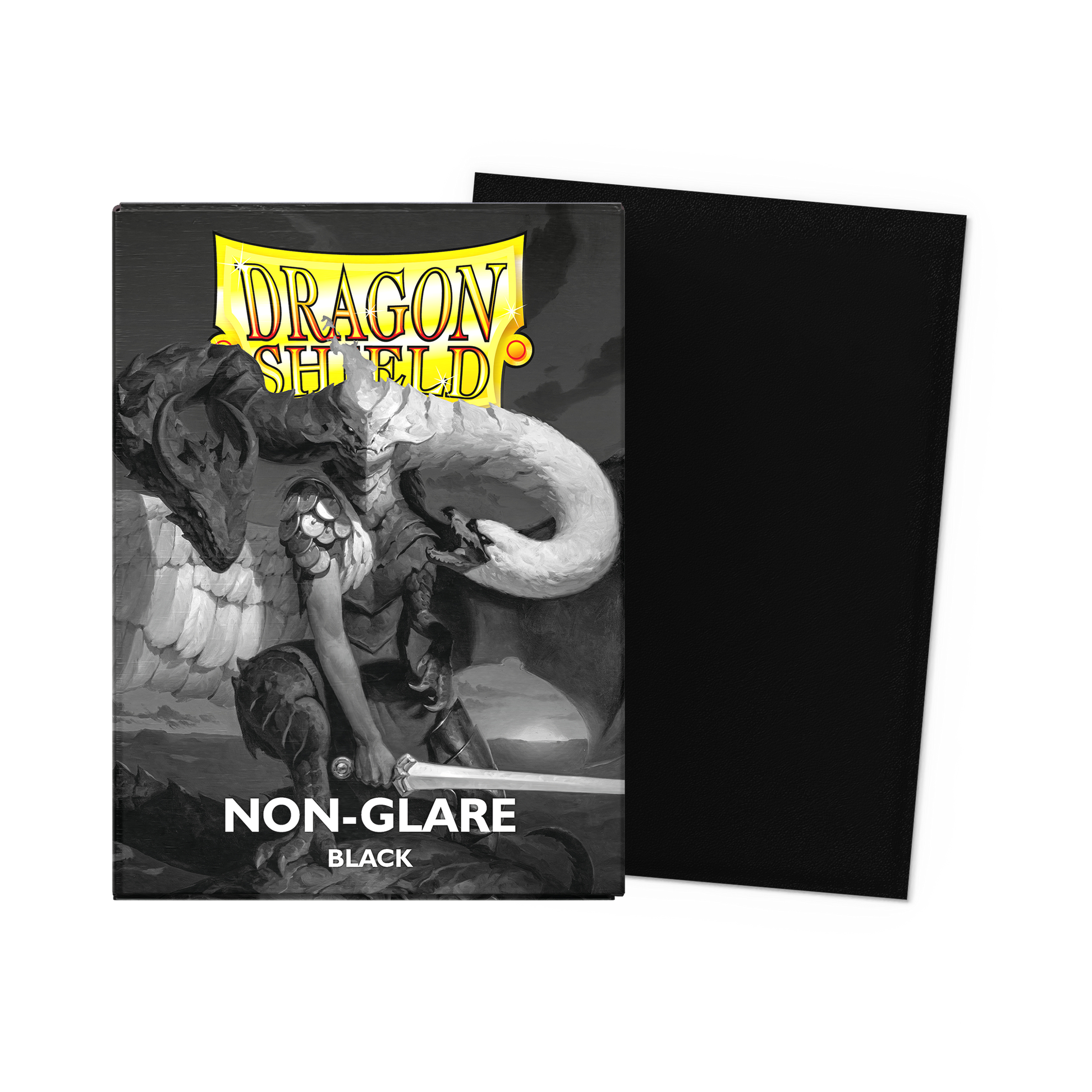 A Black Non-Glare Matte Sleeves. Brand: Dragon Shield, Item: Black - Non-Glare - Matte Sleeves