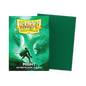 A green Matte Dual Sleeves deck box. Brand: Dragon Shield, Item: Might - Matte Dual Sleeves.