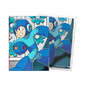 A blue Mega Man Classic Art card sleeves. Brand: Dragon Shield (Dev), Item: Mega Man - Classic Art Sleeves.