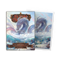 A blue dragon art sleeve pack. Brand: Dragon Shield (Dev), Item: Miragai - Matte Art Sleeves.