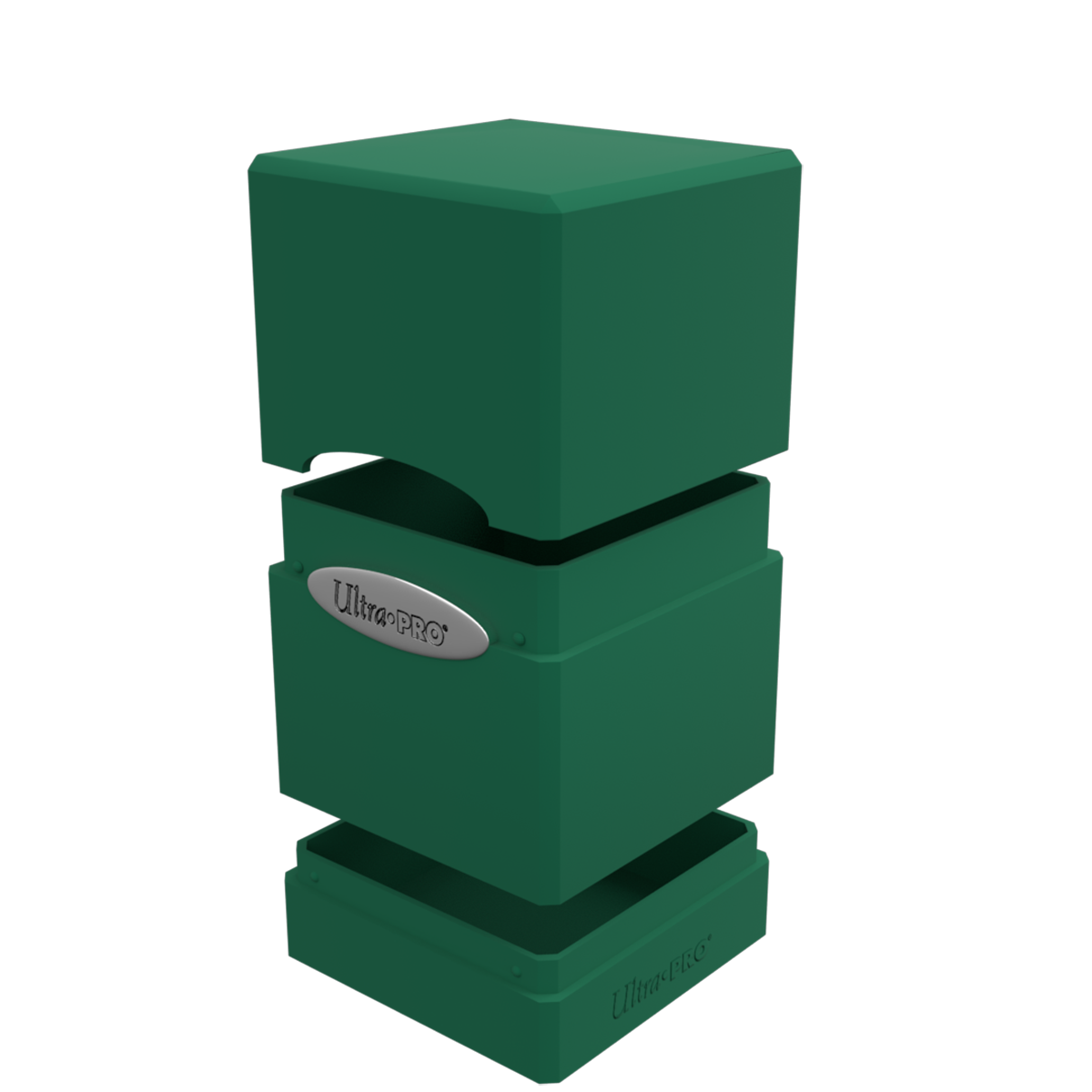 A Lime Green Classic SATIN Tower DECK BOX. Brand: Ultra PRO, Item: Classic SATIN® Tower DECK BOX®