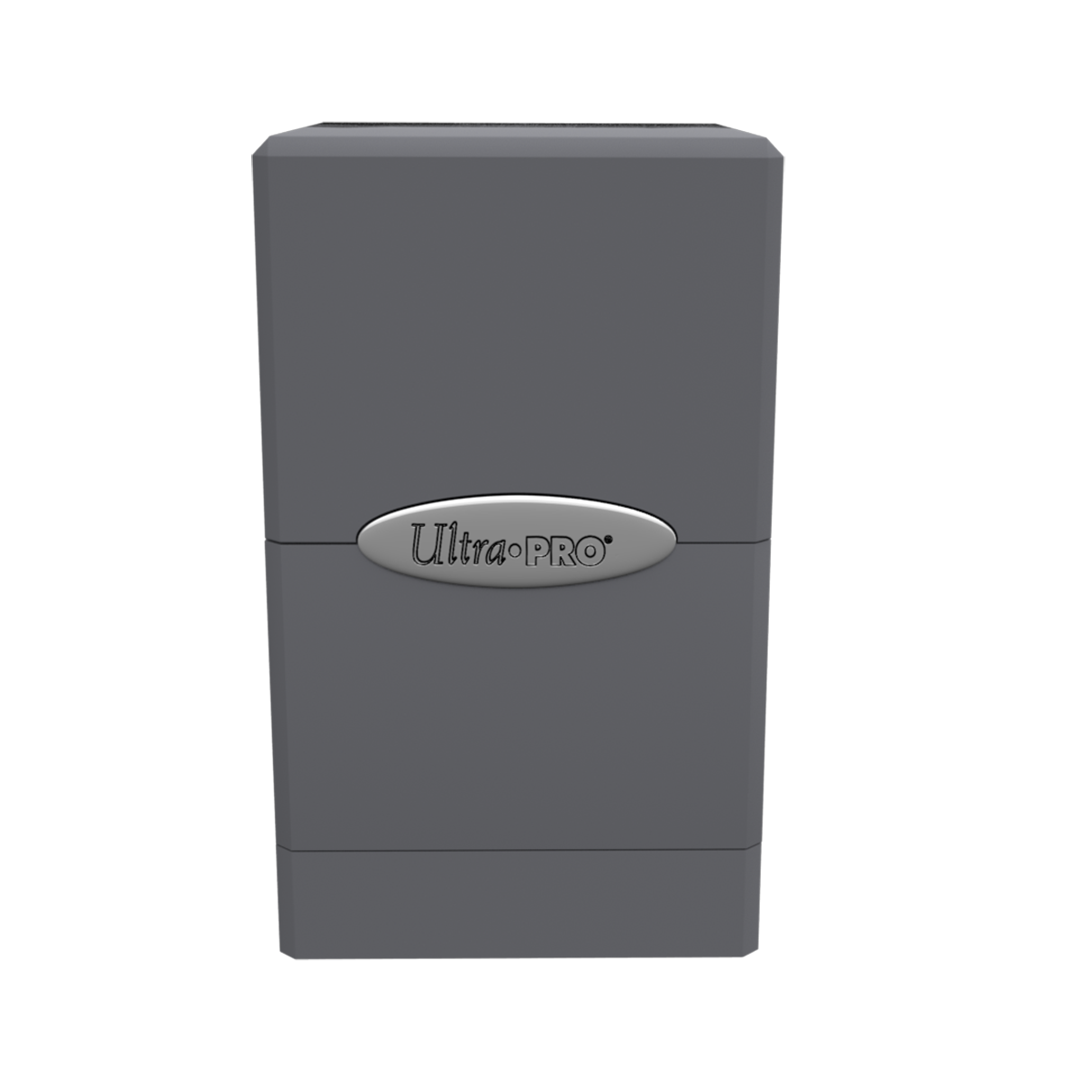 A Gray Classic SATIN Tower DECK BOX. Brand: Ultra PRO, Item: Classic SATIN Tower DECK BOX.