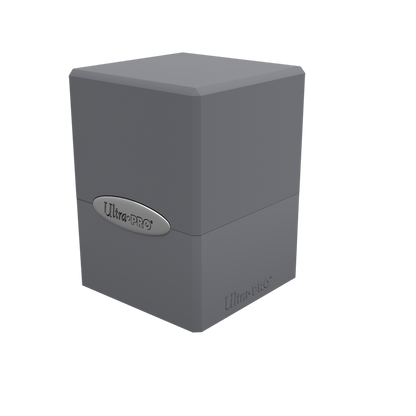 A Lime Green Classic SATIN Cube Deck Box. Brand: Ultra PRO, Item: Classic SATIN Cube.