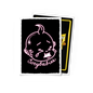 A black and pink neon ScryBabies art sleeve. Brand: Dragon Shield (Dev), Item: ScryBabies - Brushed Art Sleeves - Standard Size.