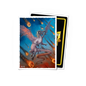 A white dragon with orange wings flying through a meteor shower, with the "Quest for the Janklord" logo. Brand: Dragon Shield (Dev), Item: Quest for the Janklord - Demon Dragon - Standard Size