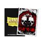 A black Dragon Shield deck box with a "Play to Win" skull art sleeve. Brand: Dragon Shield, Item: Play to Win - Skull - Brushed Art Sleeves - Standard Size.