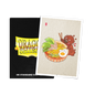 A black Dragon Shield deck box with a yellow "DRAGON SHIELD" logo and a separate art card featuring a brown bear eating ramen. Brand: Dragon Shield, Item: 8th Place Dave Snug Ramen - Brushed Art Sleeves - Standard Size.