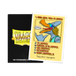 A black Dragon Shield 100 Standard Size card sleeve box next to a yellow card featuring a cartoon duck with sunglasses and the text "1-800-ARE-YOU-FLAPPIN!". Brand: Dragon Shield (Dev), Item: The Howling Salt Mine - 1-800-ARE-YOU-FLAPPIN! - Standard Size