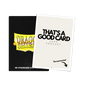 A black Dragon Shield deck box with a "That's a Good Card" podcast insert. Brand: Dragon Shield, Item: Brushed Art Sleeves - Standard Size.