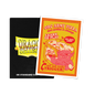 A black Dragon Shield deck box with a "Orc Army Pizza" art sleeve. Brand: Dragon Shield, Item: Orc Army Pizza - Brushed Art Sleeves - Standard Size.