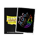 A black Dragon Shield deck box with a "Gay to Win" design on a card. Brand: Dragon Shield, Item: Play to Win - Gay to Win 2026 - Brushed Art Sleeves.