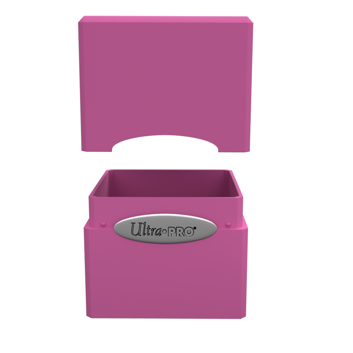 A Pink Classic SATIN Cube Deck Box. Brand: Ultra PRO, Item: Classic SATIN Cube