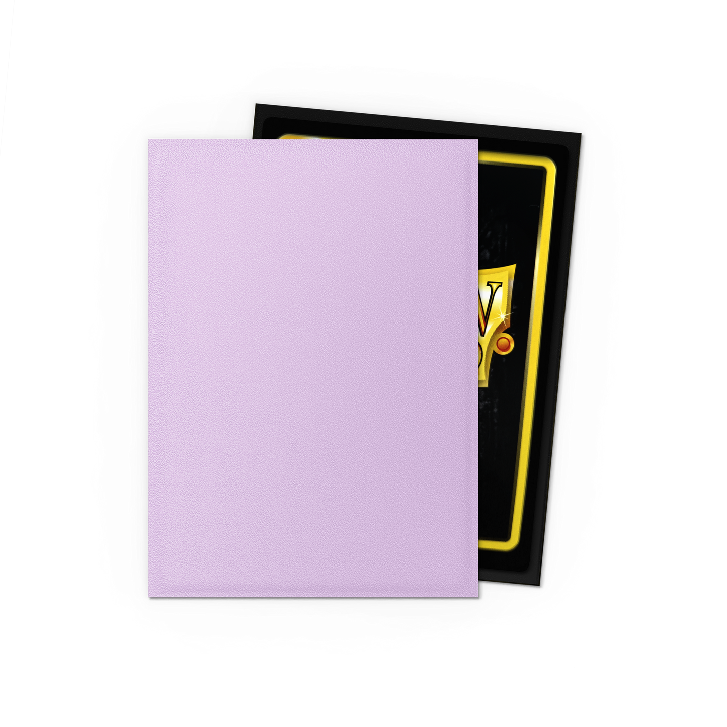 A light purple matte dual sleeve for trading cards. Brand: Dragon Shield (Dev), Item: Orchid - Matte Dual Sleeves (Japanese)