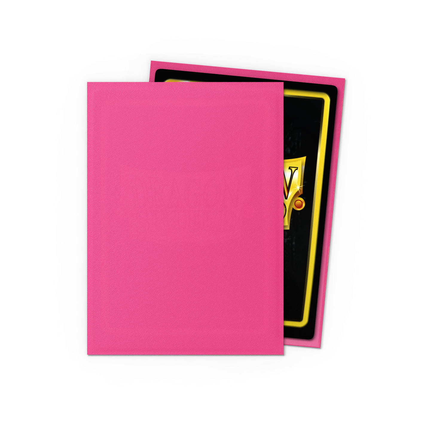 A pink matte Japanese card sleeve. Brand: Dragon Shield (Dev), Item: Pink Diamond - Matte Sleeves