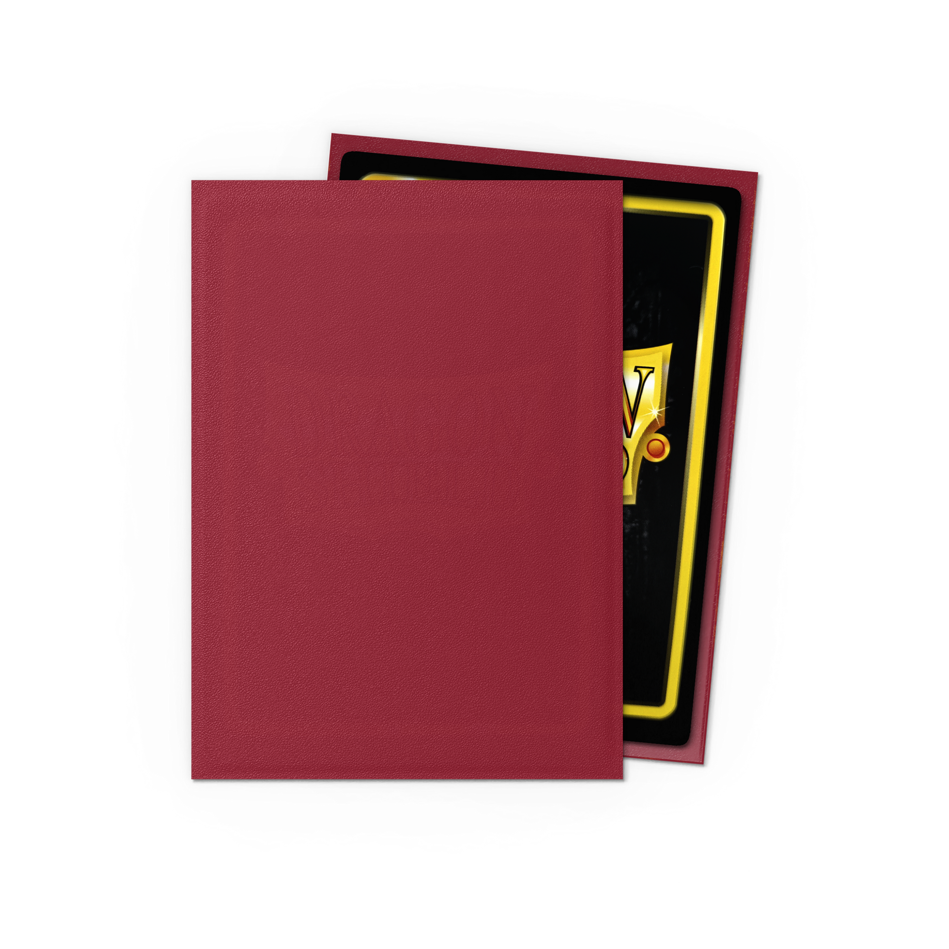 A Blood Red Matte Japanese Card Sleeve. Brand: Dragon Shield (Dev), Item: Blood Red - Matte Sleeves