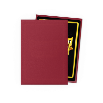 A Blood Red Matte Japanese Card Sleeve. Brand: Dragon Shield (Dev), Item: Blood Red - Matte Sleeves