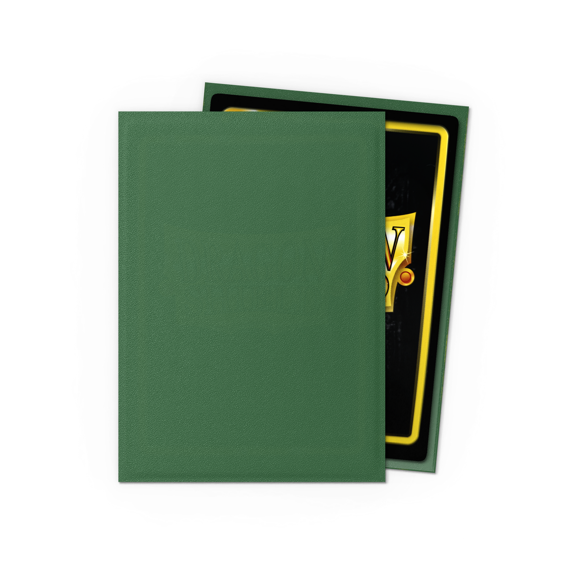 A Forest Green Japanese Matte Card Sleeves. Brand: Dragon Shield (Dev), Item: Forest Green - Matte Sleeves
