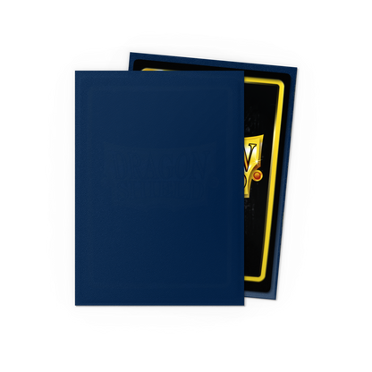A Midnight Blue Matte Japanese Card Sleeves. Brand: Dragon Shield, Item: Midnight Blue - Matte Sleeves