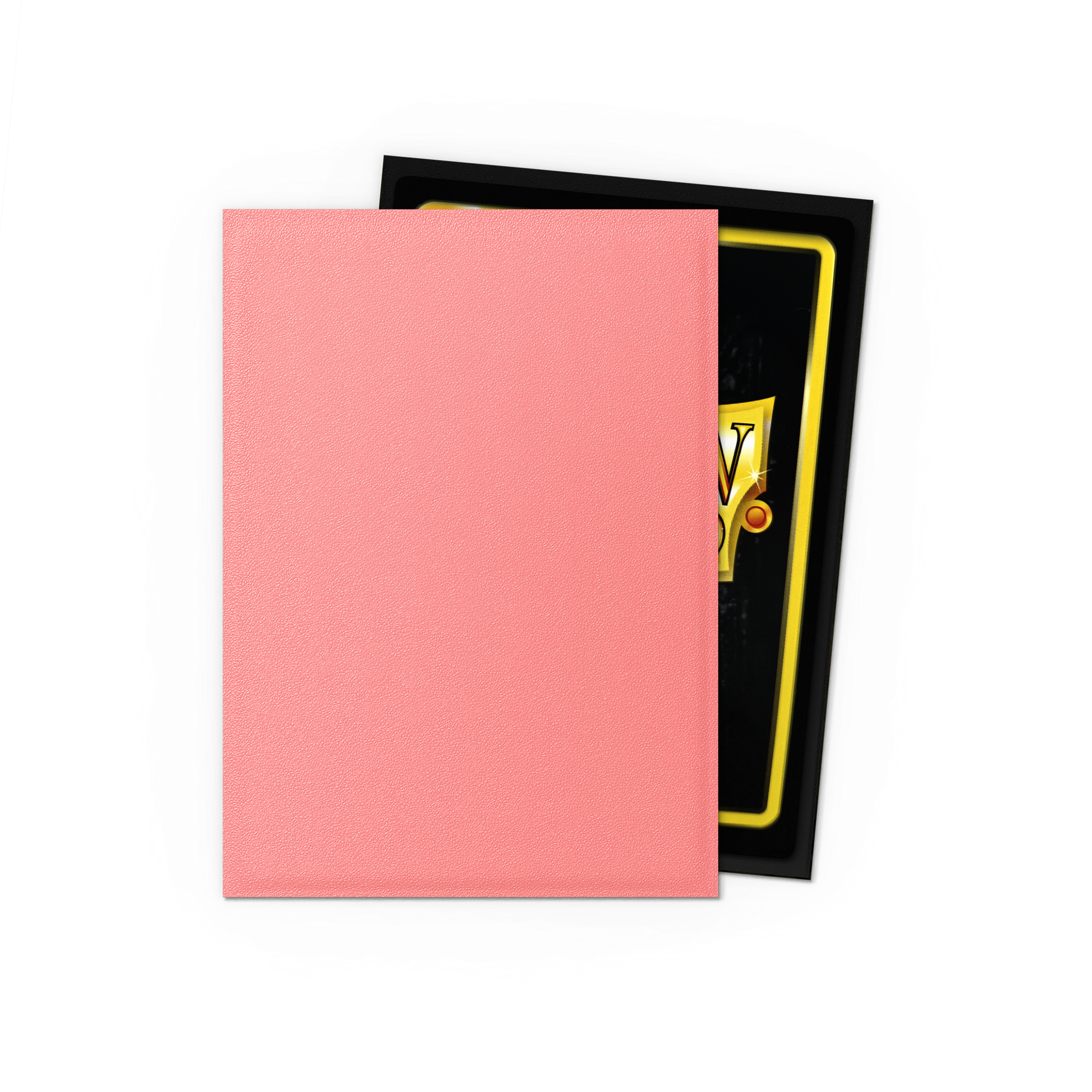 A Peach Matte Dual Sleeves. Brand: Dragon Shield (Dev), Item: Peach - Matte Dual Sleeves
