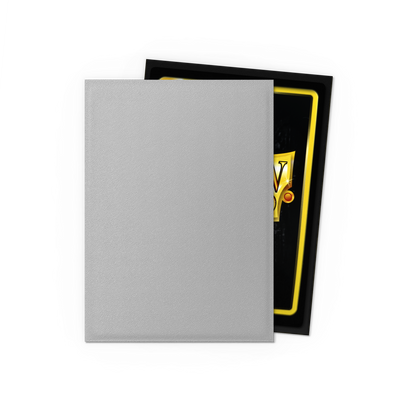 A grey matte Japanese dual deck card sleeve. Brand: Dragon Shield (Dev), Item: Justice - Matte Dual Sleeves
