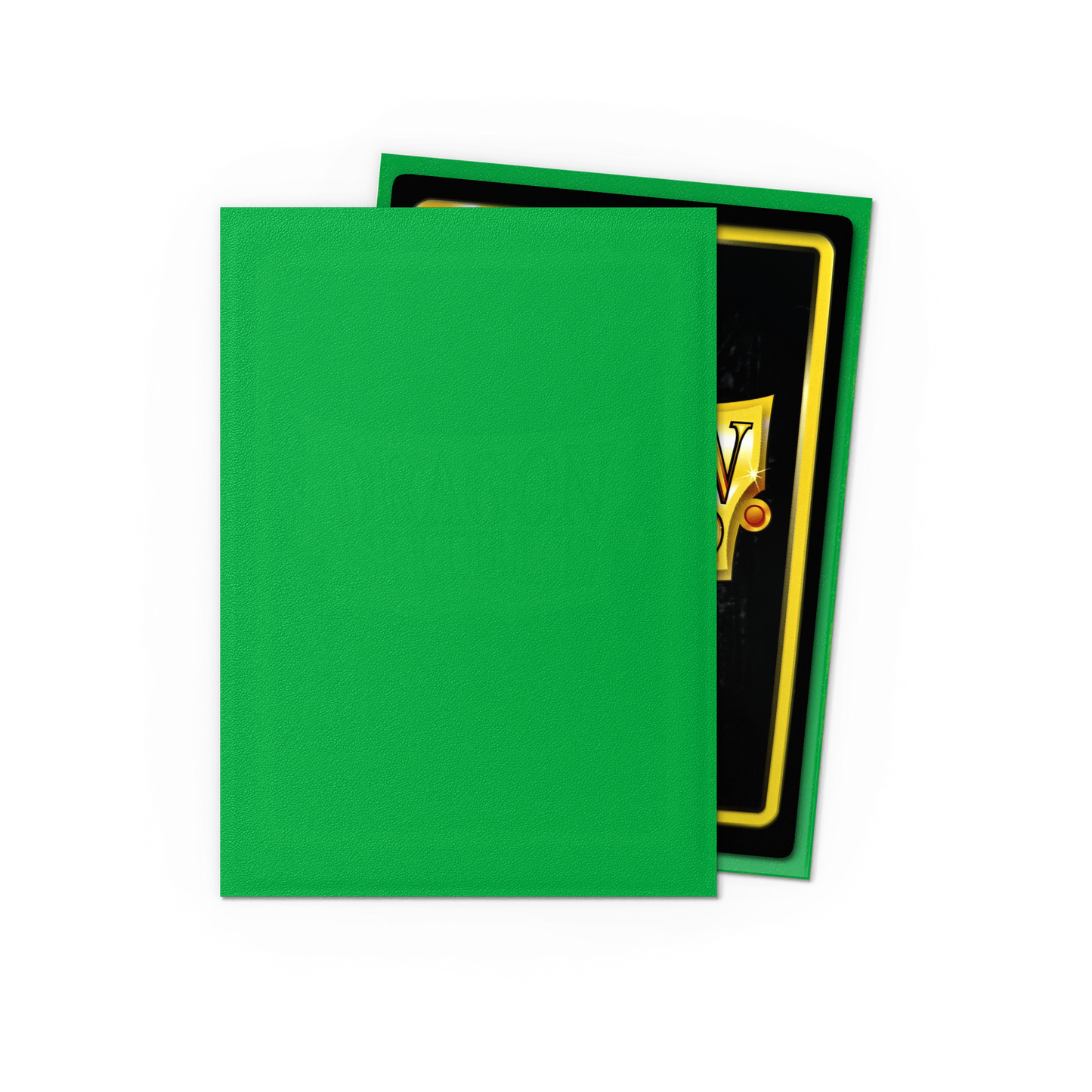 A green matte Japanese card sleeve. Brand: Dragon Shield (Dev), Item: Apple Green - Matte Sleeves