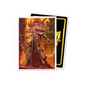A matte art card sleeve featuring an emperor in fiery armor. Brand: Unknown, Item: Emperor - Matte Art Sleeves.