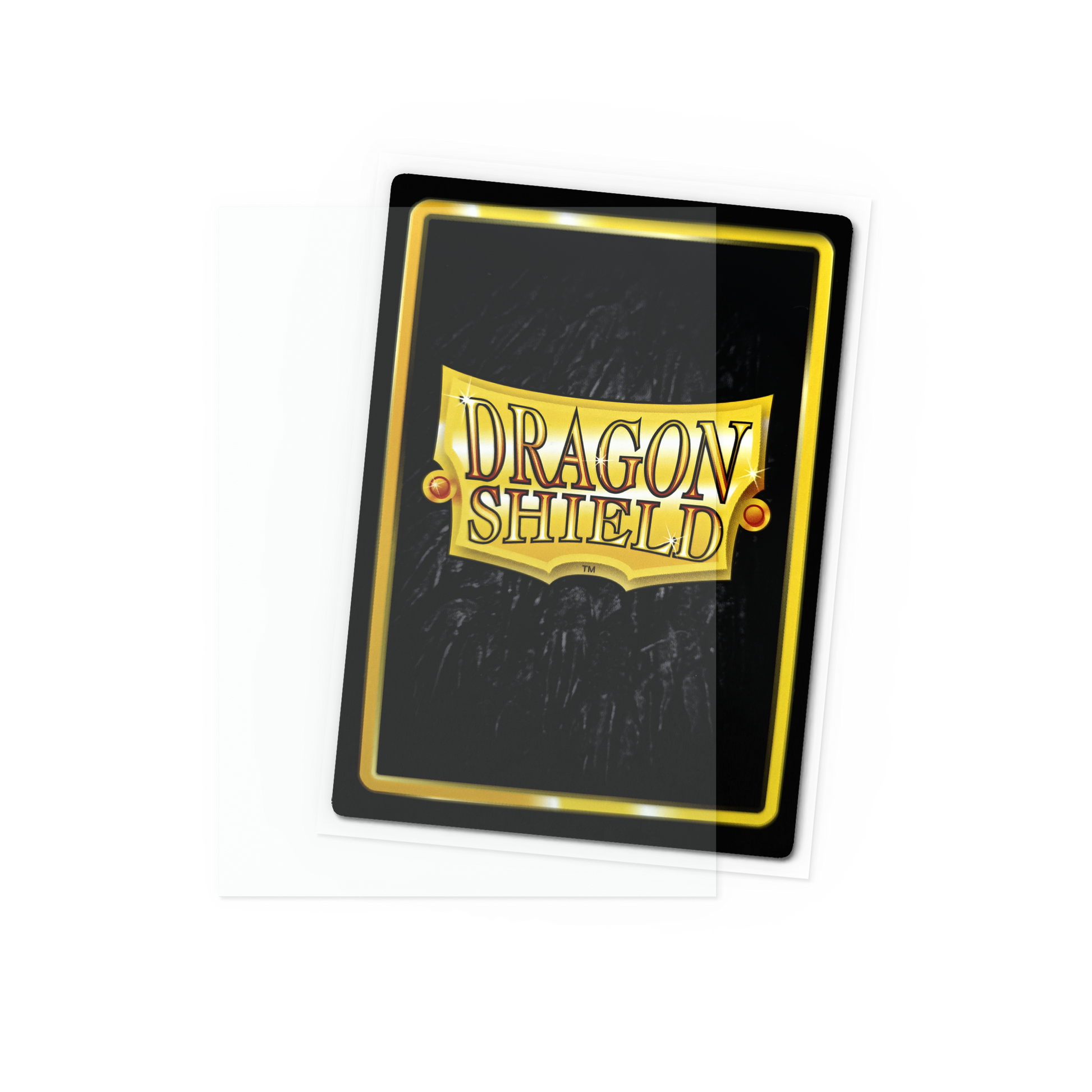 A clear matte Dragon Shield Japanese size card sleeve. Brand: Dragon Shield, Item: Clear - Matte Sleeves