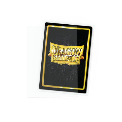 A clear Dragon Shield Japanese Classic Sleeves.