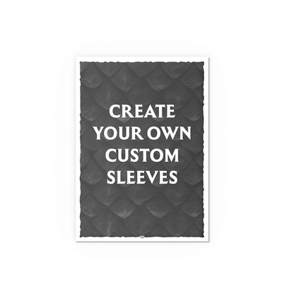 A dark gray brushed texture card sleeve. Brand: Dragon Shield (Dev), Item: Custom Sleeves - Brushed