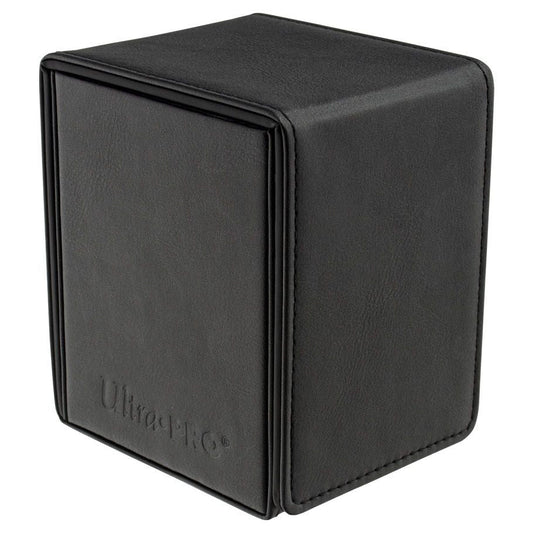 A sealed Ultra Pro Alcove Flip Deck Box in Vivid Black.