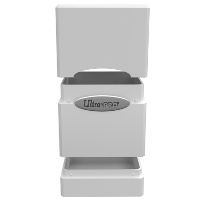 A Forest Green Classic SATIN Tower DECK BOX. Brand: Ultra PRO, Item: Classic SATIN® Tower DECK BOX®