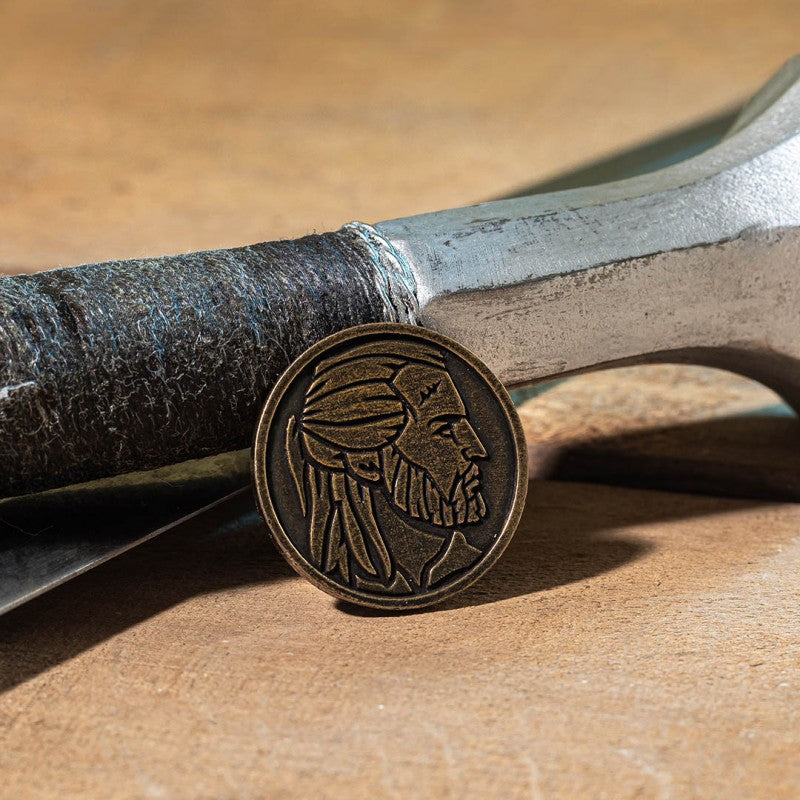 Q-Workshop The Witcher Dice Set: Geralt – The Silver Sword – black with silver RPG dice – Flip Tap Win TCG, Saline MI